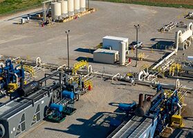 Aerial view of the Iron Horse Midstream facility